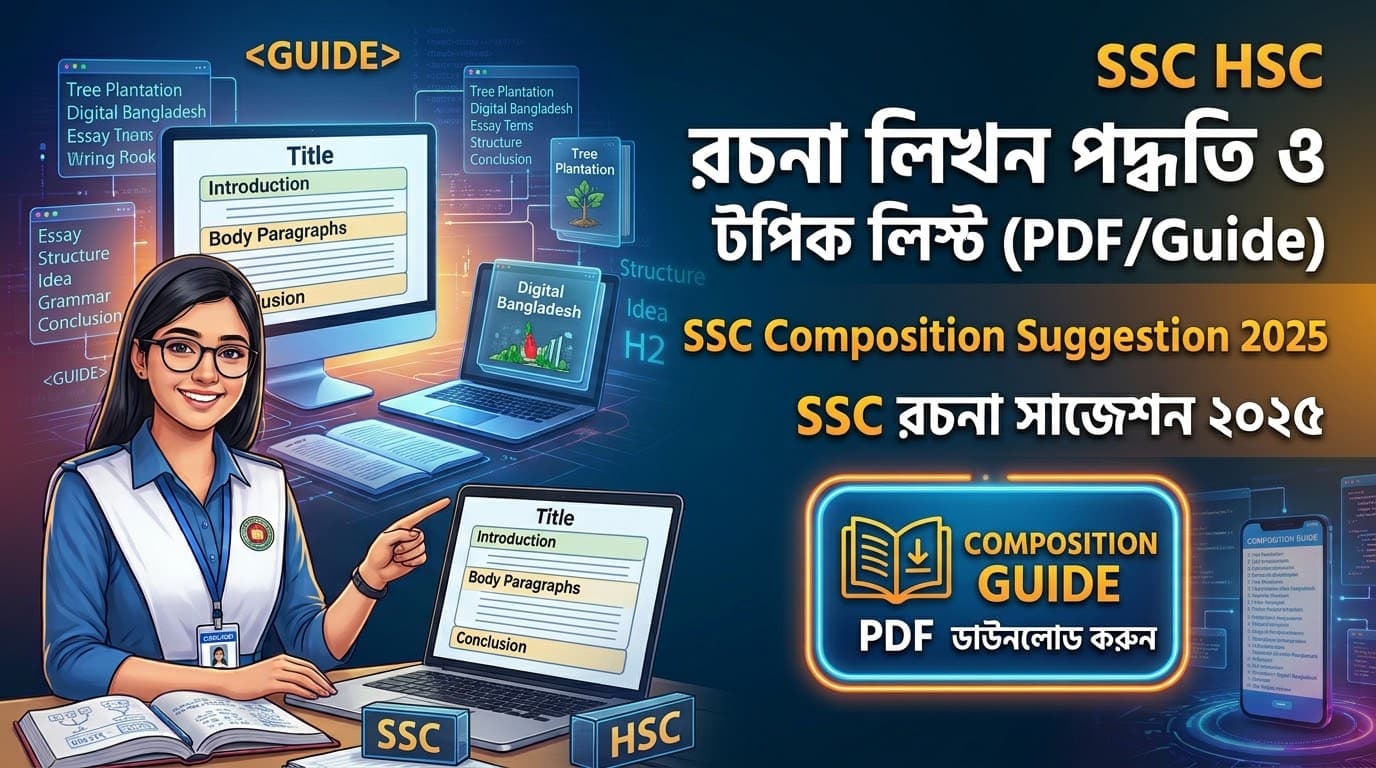 SSC HSC Composition Writing Format & Topic List (PDF/Guide)|ssc composition suggestion 2025